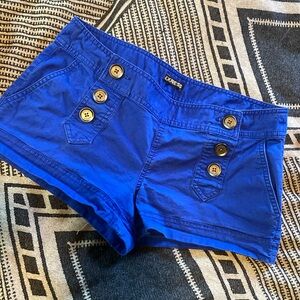 Express button front sailor style shorts